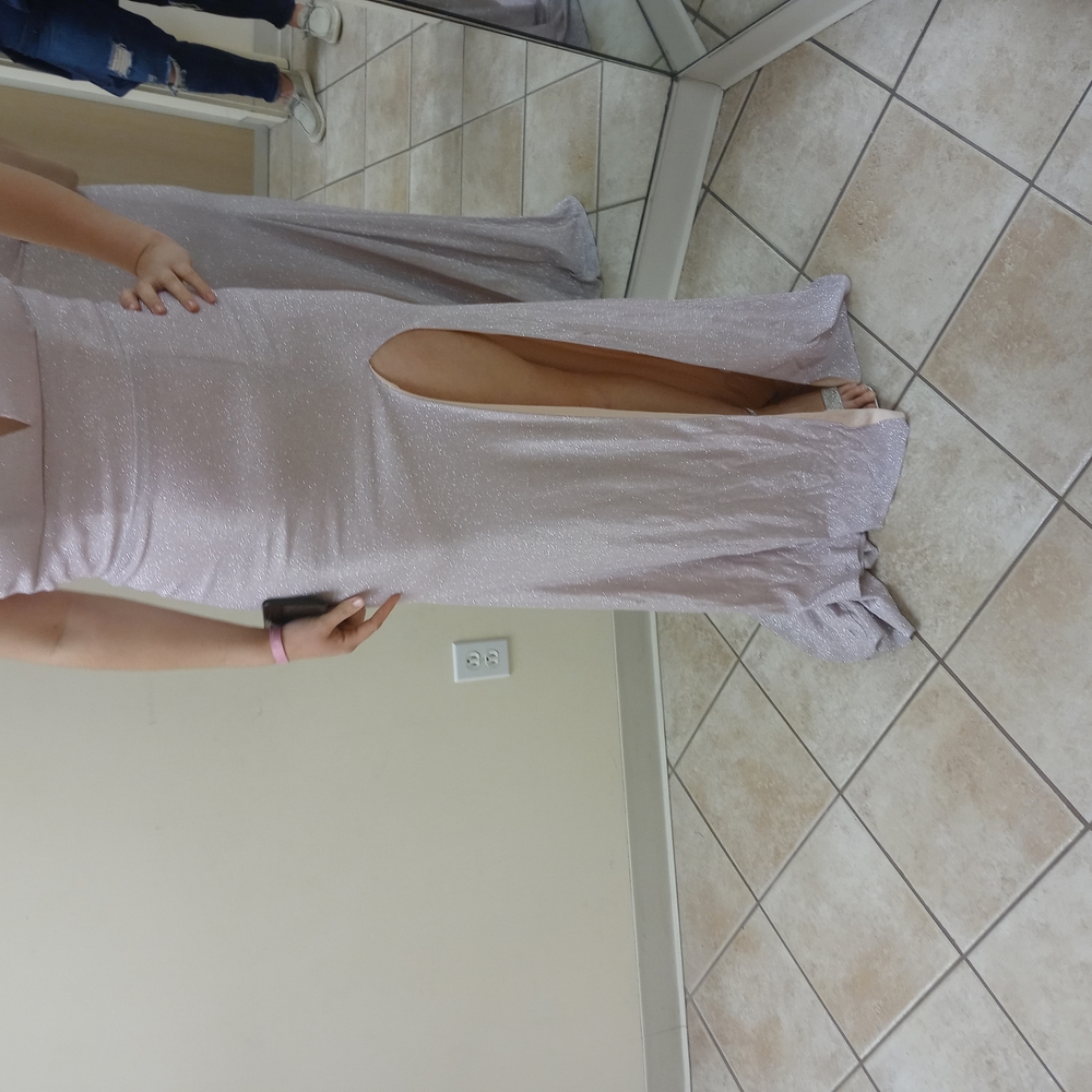 Elegant Lavender Evening Gown